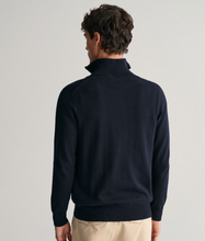 Load image into Gallery viewer, GANT<BR>
Classic Cotton Half Zip Sweater<BR>
Jeans Blue or Navy Available <BR>