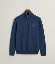 Load image into Gallery viewer, GANT<BR>
Classic Cotton Half Zip Sweater<BR>
Jeans Blue or Navy Available <BR>