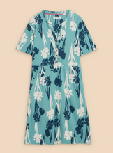 Load image into Gallery viewer, WHITE STUFF<BR>
Tammy Cotton Dress<BR>
Multi/ Teal<BR>