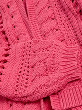 Load image into Gallery viewer, WHITE STUFF<BR>
Casey Crochet Cardigan<BR>
Red Pink<BR>