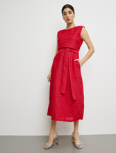 Load image into Gallery viewer, TAIFUN<BR>
Sleeveless Textured Dress<BR>
Red<BR>