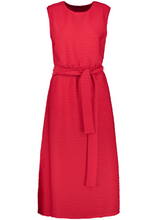 Load image into Gallery viewer, TAIFUN<BR>
Sleeveless Textured Dress<BR>
Red<BR>
