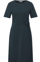 Load image into Gallery viewer, STREET ONE<BR>
Dress with Knot Details<BR>
Navy/Teal<BR>