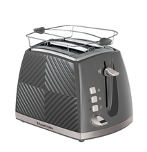 Load image into Gallery viewer, RUSSELL HOBBS<BR>
Groove 2 Toaster<BR>
Grey<BR>