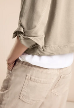 Load image into Gallery viewer, STREET ONE<BR>
Denim Jacket<BR>
Beige<BR>