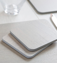 Load image into Gallery viewer, TRADESTOCK HOME<BR>
IStyle 4X Grey Wood Coasters<BR>
Grey<BR>