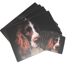 Load image into Gallery viewer, TRADESTOCK HOME<BR>
IStyle 4X Springer Spaniel Placemats/Coasters<BR>