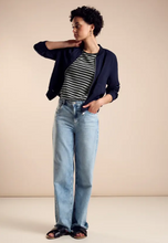 Load image into Gallery viewer, STREET ONE<BR>
T Shirt with Knitted Look<BR>
Black<BR>