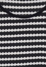 Load image into Gallery viewer, STREET ONE<BR>
T Shirt with Knitted Look<BR>
Black<BR>