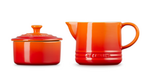 Load image into Gallery viewer, LE CREUSET<BR>
Stoneware Signature Milk & Sugar Set<BR>
Volcanic<BR>