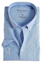Load image into Gallery viewer, VEDONEIRE<BR>
Long Sleeve Oxford Shirt<BR>
Blue, Pink, White<BR>