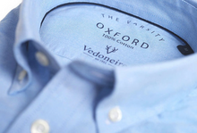 Load image into Gallery viewer, VEDONEIRE<BR>
Long Sleeve Oxford Shirt<BR>
Blue, Pink, White<BR>