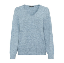 Load image into Gallery viewer, OLSEN<BR>
Long Sleeve Knit Jumper in Henry Fit<BR>
Blue<BR>
