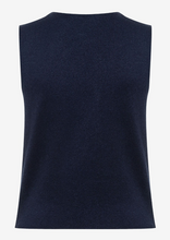 Load image into Gallery viewer, MORE AND MORE<BR>
Knitted Vest<BR>
Navy<BR>