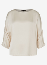 Load image into Gallery viewer, MORE AND MORE<BR>
Satin Blouse<BR>
Powder Cream<BR>