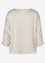 Load image into Gallery viewer, MORE AND MORE<BR>
Satin Blouse<BR>
Powder Cream<BR>