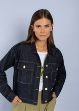 Load image into Gallery viewer, MORE AND MORE<BR>
Denim Jacket<BR>
Dark Blue<BR>