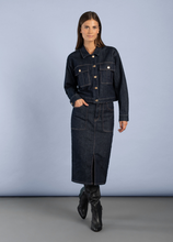 Load image into Gallery viewer, MORE AND MORE<BR>
Denim Jacket<BR>
Dark Blue<BR>