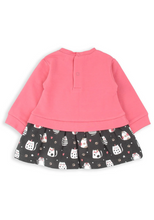 Load image into Gallery viewer, BABYBOL<BR>
Baby Girl Meow Sweater<BR>
Fuchsia<BR>