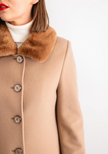Load image into Gallery viewer, CHRISTINA FELIX<BR>
Faux Fur Coat<BR>
Camel<BR>