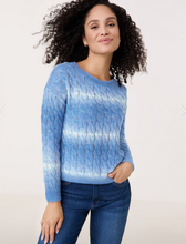 Load image into Gallery viewer, GERRY WEBER<BR>
Knit Jumper<BR>
Blue/White<BR>