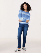 Load image into Gallery viewer, GERRY WEBER<BR>
Knit Jumper<BR>
Blue/White<BR>