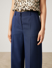 Load image into Gallery viewer, GERRY WEBER<BR>
Striped Elegant Trousers<BR>
Blue<BR>