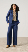 Load image into Gallery viewer, GERRY WEBER<BR>
Striped Elegant Trousers<BR>
Blue<BR>
