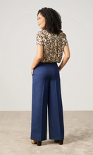 Load image into Gallery viewer, GERRY WEBER<BR>
Striped Elegant Trousers<BR>
Blue<BR>