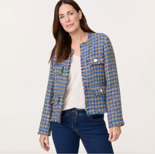 Load image into Gallery viewer, GERRY WEBER<BR>
Boucle Jacket<BR>
Blue<BR>