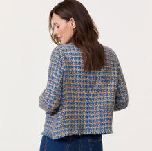 Load image into Gallery viewer, GERRY WEBER<BR>
Boucle Jacket<BR>
Blue<BR>