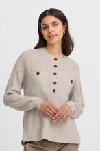 Load image into Gallery viewer, FRANSA<BR>
Bitte Knit Pullover<BR>
Stone<BR>