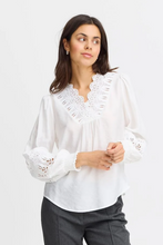 Load image into Gallery viewer, FRANSA<BR>
Blondie Blouse<BR>
White<BR>