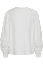 Load image into Gallery viewer, FRANSA<BR>
Blondie Blouse<BR>
White<BR>