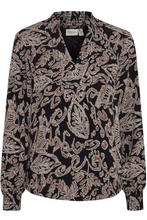 Load image into Gallery viewer, FRANSA<BR>
Gladis Blouse<BR>
Black<BR>
