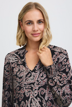 Load image into Gallery viewer, FRANSA<BR>
Gladis Blouse<BR>
Black<BR>