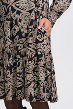 Load image into Gallery viewer, FRANSA<BR>
Gladis Dress<BR>
Black<BR>