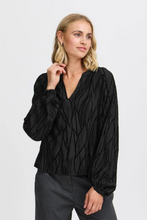 Load image into Gallery viewer, FRANSA<BR>
Jull Blouse<BR>
Black<BR>