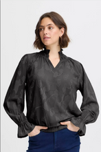 Load image into Gallery viewer, FRANSA<BR>
Lasi Blouse<BR>
Black<BR>