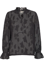 Load image into Gallery viewer, FRANSA<BR>
Lasi Blouse<BR>
Black<BR>