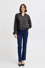 Load image into Gallery viewer, FRANSA<BR>
Lasi Blouse<BR>
Black<BR>