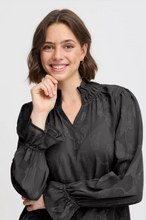Load image into Gallery viewer, FRANSA<BR>
Lasi Blouse<BR>
Black<BR>