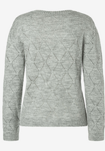 Load image into Gallery viewer, MORE AND MORE<BR>
Ajour Knit Jumper<BR>
Grey<BR>
