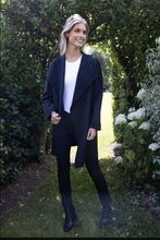 Load image into Gallery viewer, NO2MORO<BR>
Turin Waterfall Knit Cardigan<BR>
Anthracite<BR>
