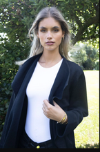 Load image into Gallery viewer, NO2MORO<BR>
Turin Waterfall Knit Cardigan<BR>
Anthracite<BR>