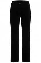 Load image into Gallery viewer, OLSEN<BR>
Lisa Cord Straight Leg Pants<BR>
Black<BR>