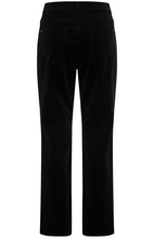Load image into Gallery viewer, OLSEN<BR>
Lisa Cord Straight Leg Pants<BR>
Black<BR>