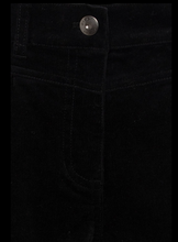 Load image into Gallery viewer, OLSEN<BR>
Lisa Cord Straight Leg Pants<BR>
Black<BR>