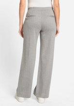 Load image into Gallery viewer, OLSEN<BR>
Anna Fit Wide Leg Herringbone Pants<BR>
Grey<BR>
