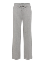 Load image into Gallery viewer, OLSEN<BR>
Anna Fit Wide Leg Herringbone Pants<BR>
Grey<BR>